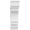 Ekena Millwork Standard Merced Architectural Grade PVC Bracket with Traditional Ends, 5"W x 20"D x 20"H BKTP05X20X20MRC01 - alternate 4